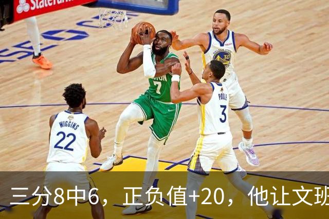 三分8中6，正负值+20，他让文班很头疼