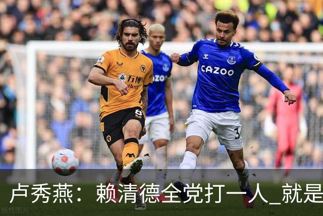 卢秀燕：赖清德全党打一人 就是打蒋万安